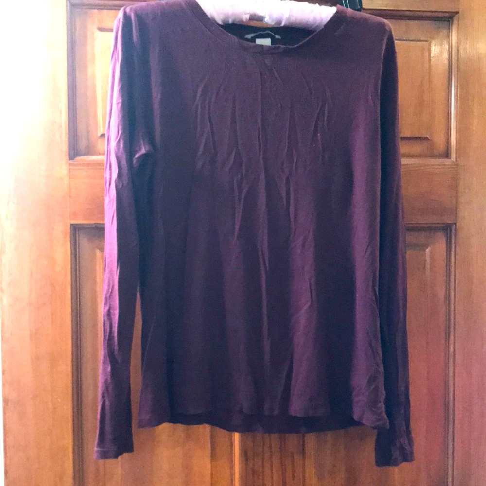 Purple long sleeve top